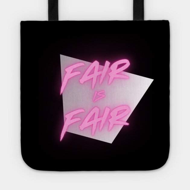 Fair is Fair: The Legend of Billie Jean Tribute T-Shirt Tote by Low Life Shirts