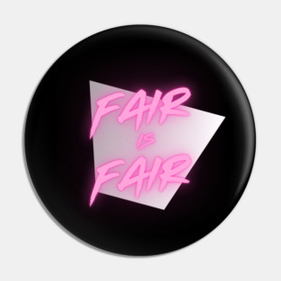 Fair is Fair: The Legend of Billie Jean Tribute T-Shirt Pin