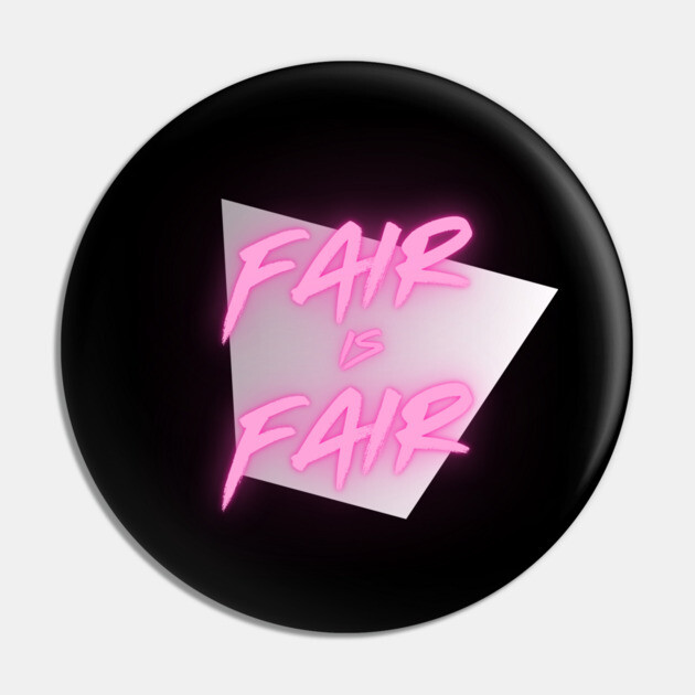 Fair is Fair: The Legend of Billie Jean Tribute T-Shirt Pin by Low Life Shirts
