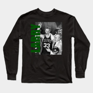 Larry Bird // Retro Aesthetic Fan Art // 80s Long Sleeve T-Shirt