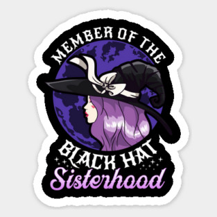 Member of the Black Hat Sisterhood Halloween Witch Gift Magnet
