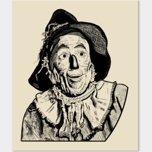 "Mindless" Inktober Scarecrow Posters and Art