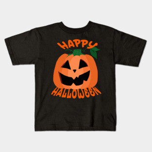 Happy Halloween Jack O' Lantern Kids T-Shirt