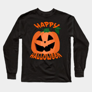 Happy Halloween Jack O' Lantern Long Sleeve T-Shirt