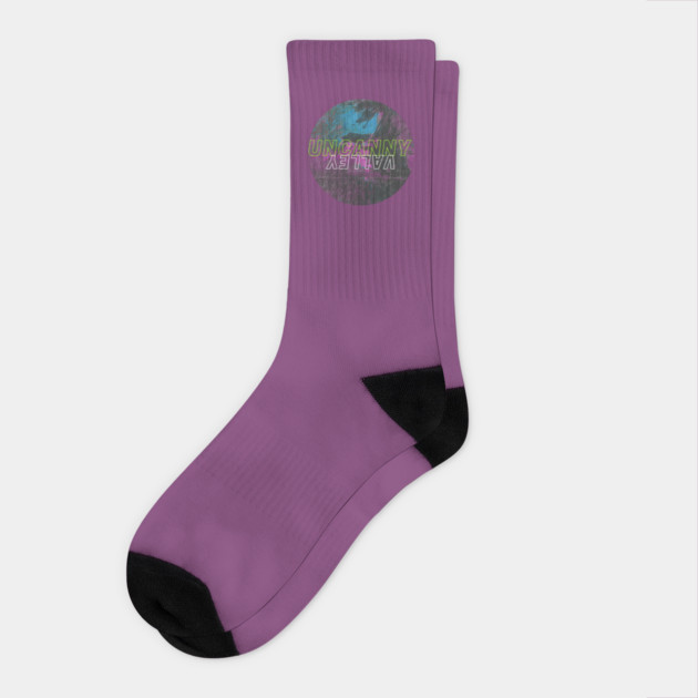 An Uncanny Valley Socks by casualteesinc