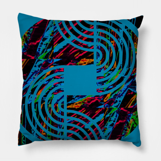 Abstraction 1960 Pillow by casualteesinc
