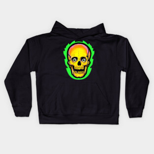 Vintage style Halloween Skull Kids Hoodie