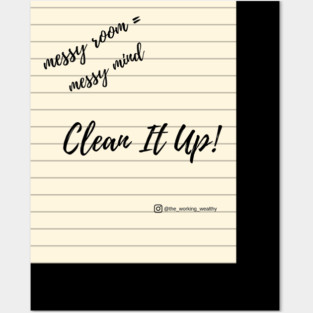 Messy Room = Messy Mind Posters and Art