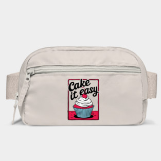 Cake It Easy Cherry Cupcake Food Pun Bag