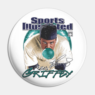 Ken Griffey Jr. Sports Illustrated & Seattle Bubblegum Pin
