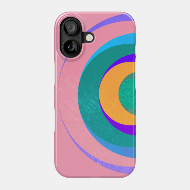 Aqua Orbital Rings Phone Case by casualteesinc