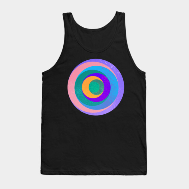 Aqua Orbital Rings Tank Top by casualteesinc