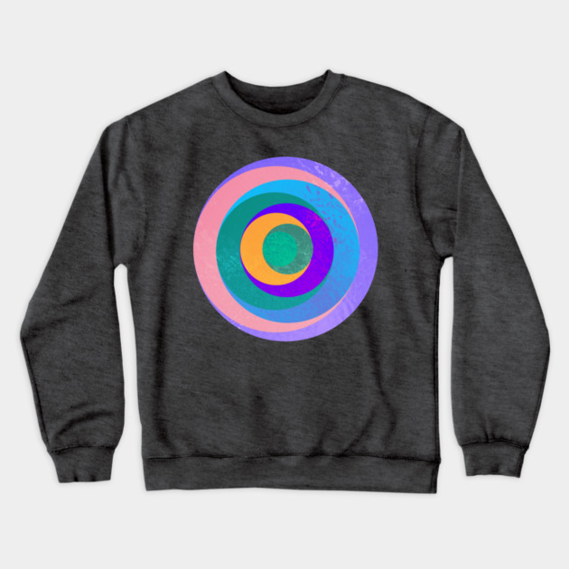 Aqua Orbital Rings Crewneck Sweatshirt by casualteesinc