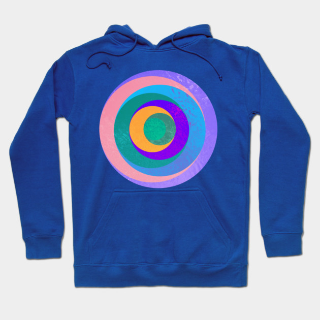 Aqua Orbital Rings Hoodie by casualteesinc