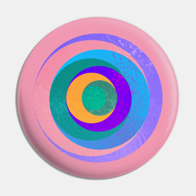 Aqua Orbital Rings Pin by casualteesinc