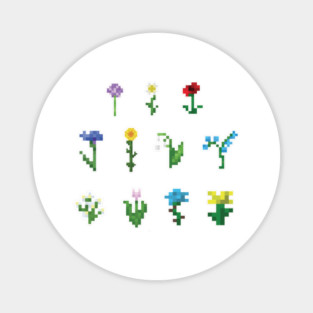 Minecraft - Flowers Magnet