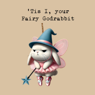 It is I, your Fairy Godrabbit, funny (not Godpossum) design T-Shirt