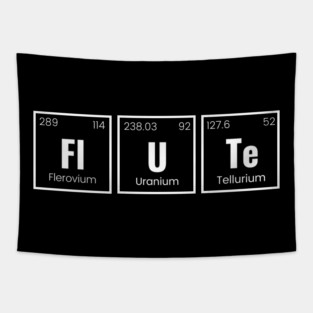 Flute, Periodic Elements Spelling Tapestry