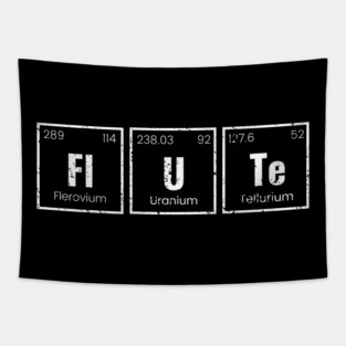The Periodic Table of Elements (Fl-U-Te) Tapestry