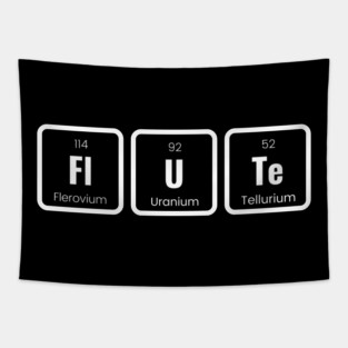 Fl-U-Te Periodic Elements Spelling Tapestry