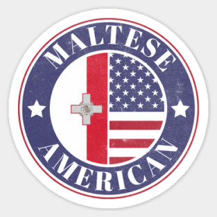 Proud Maltese-American Badge - Malta Flag Magnet