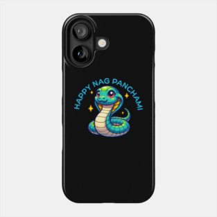 Cute Naga Panchami Blue Cobra Phone Case