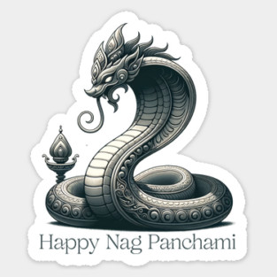 Elegant Naga Panchami Cobra Sticker