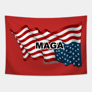 Upside Down Flag, MAGA Tapestry