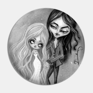 Vampire and ghost in love Pin
