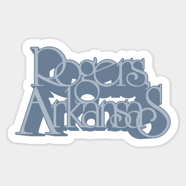 Rogers Arkansas Retro Type Magnet by rt-shirts