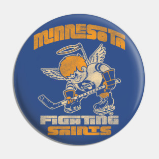 Minnesota Fighting Saints Hockey Team Worn Pin