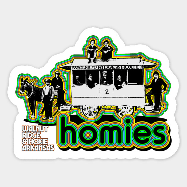 Walnut Ridge & Hoxie - Homies Sticker by rt-shirts