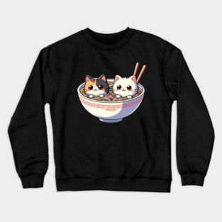 Ramen And Cats Crewneck Sweatshirt