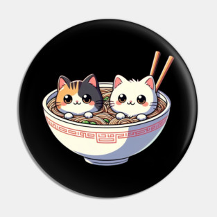 Ramen And Cats Pin