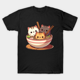 Ramen And Cats T-Shirt