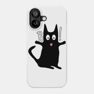 Black Cat Halloween Design Phone Case