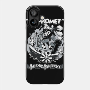 Vintage Cartoon Baphomet - Steamboat Baphy - Occult - Satanic Symphony Phone Case