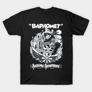 Vintage Cartoon Baphomet - Steamboat Baphy - Occult - Satanic Symphony T-Shirt
