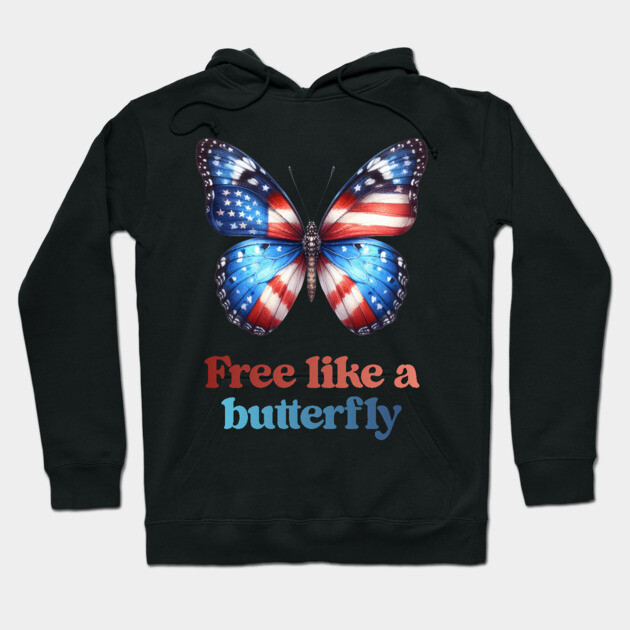 Free Like A Butterfly Hoodie by TurnEffect