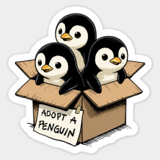 Adopt a Penguin Sticker