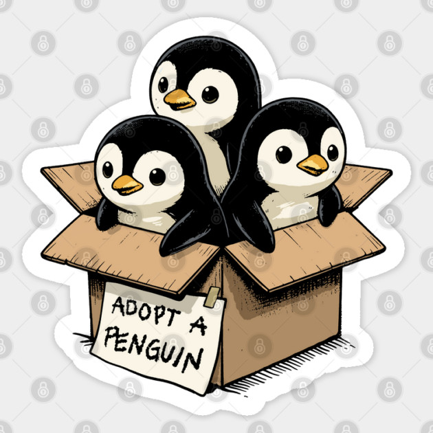 Adopt a Penguin Sticker by GoshWow®