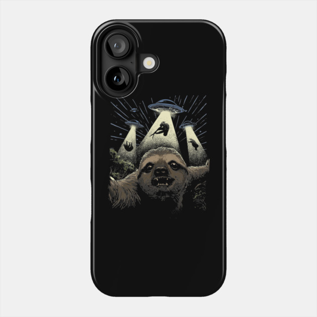 Sloth Abduction Phone Case by GoshWow®