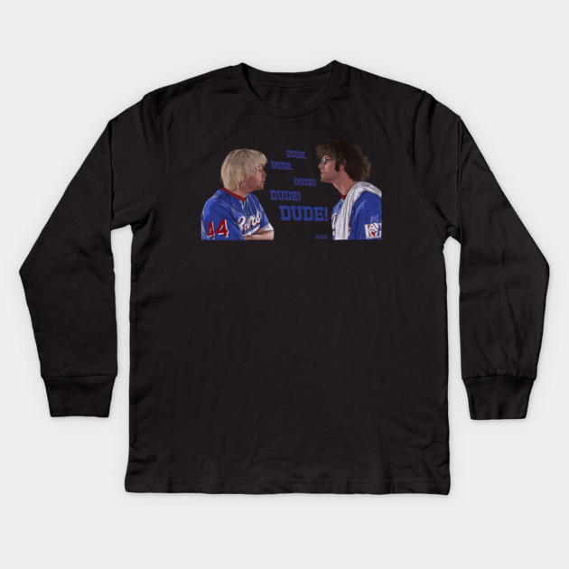 BASEketball: Dude Kids Long Sleeve T-Shirt by 51Deesigns