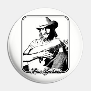 Alan Jackson Psychedelic Pin