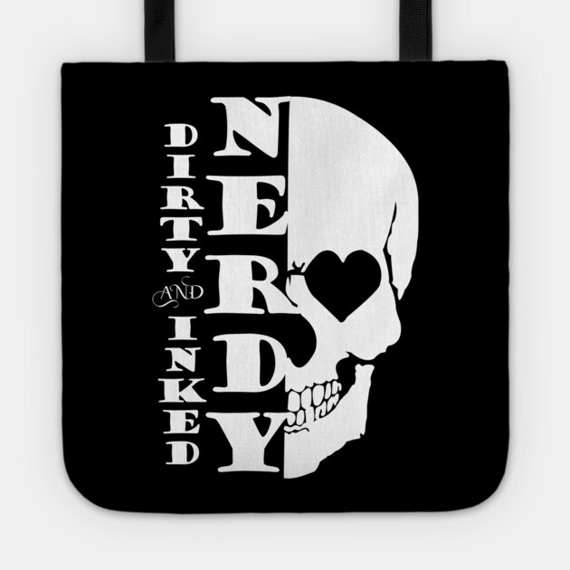 Skull and Words Tote by DickinsonDesign