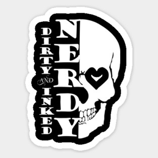 Skull and Words Sticker