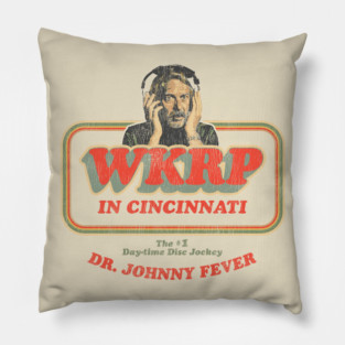 Dr. Johnny Fever WKRP in Cincinnati Lts Worn Pillow