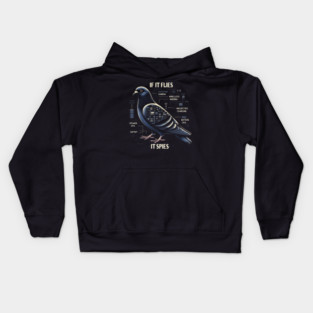 If It Flies It Spies Kids Hoodie