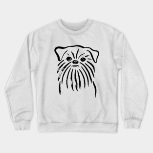 Brussels Griffon (Black and White) Crewneck Sweatshirt