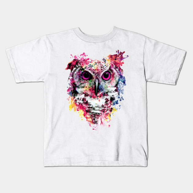 Owl Kids T-Shirt by rizapeker